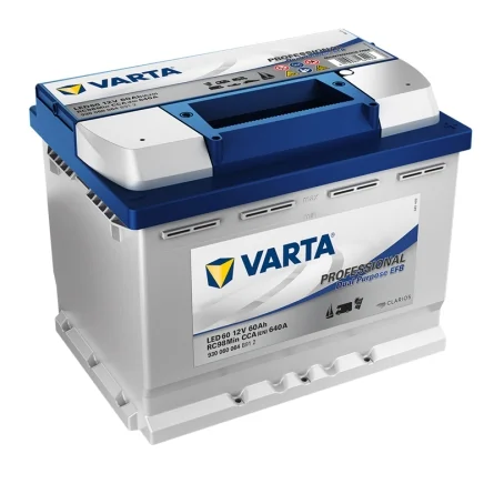 Varta Batterie LED60 60Ah Professional Dual Purpose EFB Varta Batterie LED60 60Ah Professional Dual Purpose EFB