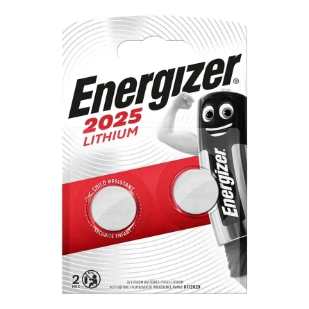 Batterie a Bottone al Litio Energizer 2025 Lithium (2 Unità) Batterie a Bottone al Litio Energizer 2025 Lithium (2 Unità)