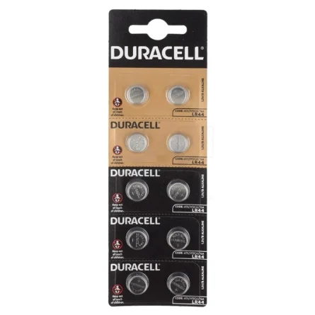 Batterie a Bottone Alcaline Duracell LR44 (10 Unità) Batterie a Bottone Alcaline Duracell LR44 (10 Unità)