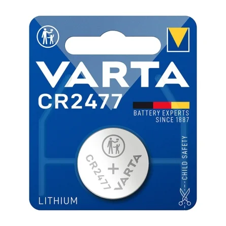 Batterie a Bottone al Litio Varta CR2477 (1 Unità) Batterie a Bottone al Litio Varta CR2477 (1 Unità)
