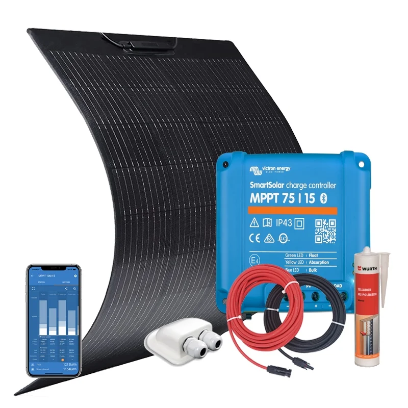 Kit Energia Solare Flessibile 12V 180W con Regolatore Victron MPPT