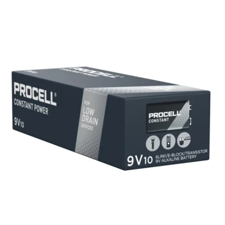 Procell 9V 6LR61 Alkaline Batterien Constant Power (10 Stück) Procell 9V 6LR61 Alkaline Batterien Constant Power (10 Stück)