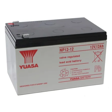 Batería Plomo-Ácido 12V 12Ah YUASA NP12-12 Batería Plomo-Ácido 12V 12Ah YUASA NP12-12