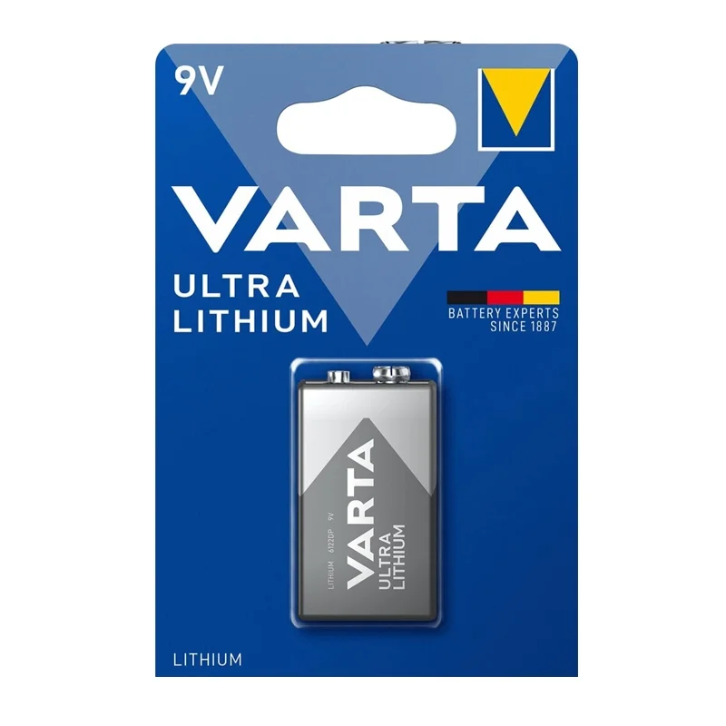 Lithium Batterien Varta 9V Ultra Lithium (1 Stück)