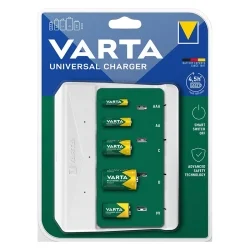 Caricabatterie universale Varta per batterie ricaricabili AAA, AA,...