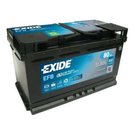 Batteria Exide Start Stop EFB EL800 80Ah