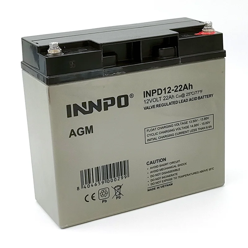 Batería Plomo AGM 12V 22Ah ciclo profundo
