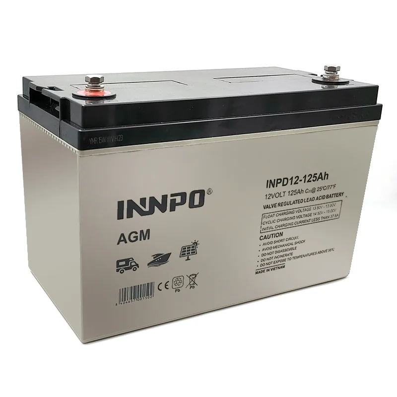 Batería Plomo AGM 12V 125Ah INNPO Ciclo Profundo