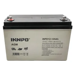 Blei-Säure AGM Batterie 12V 125Ah INNPO Deep Cycle