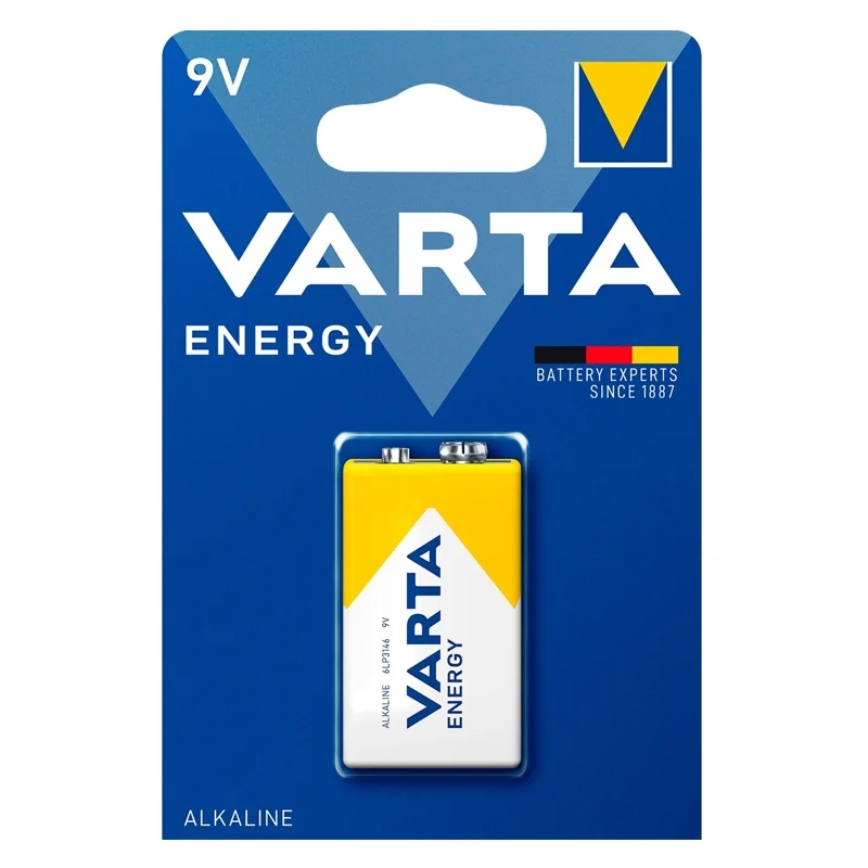 Batterie Akaline Varta 9V Energy (1 Unità)