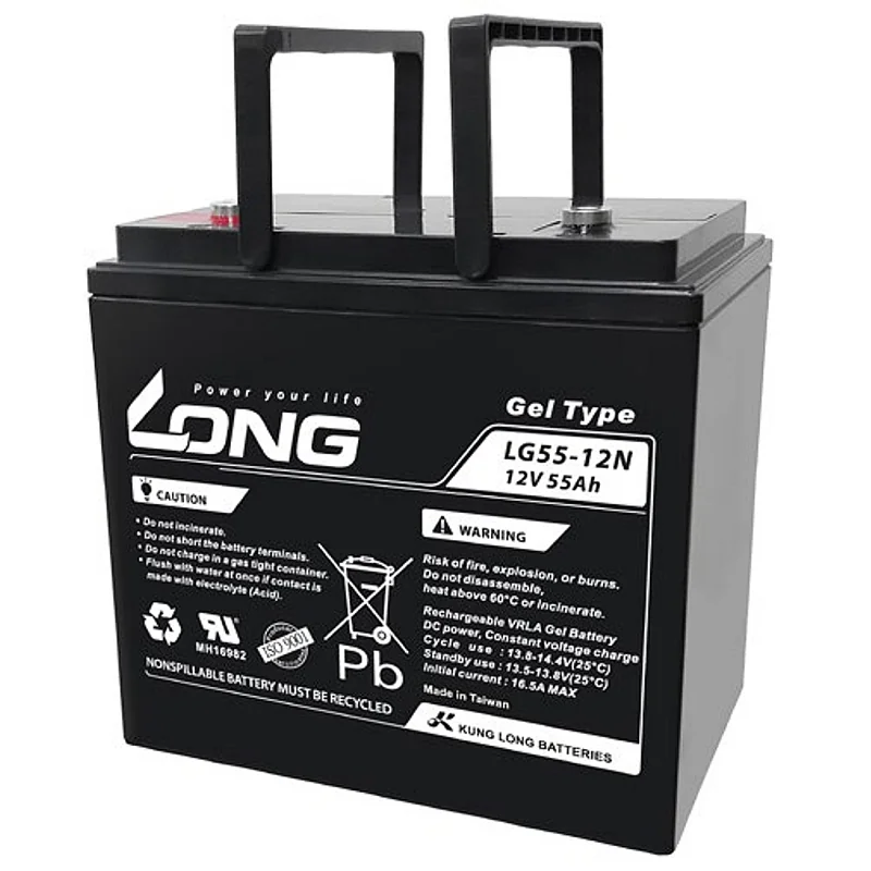 Batteria al Piombo GEL 12V 55Ah LONG LG55-12N