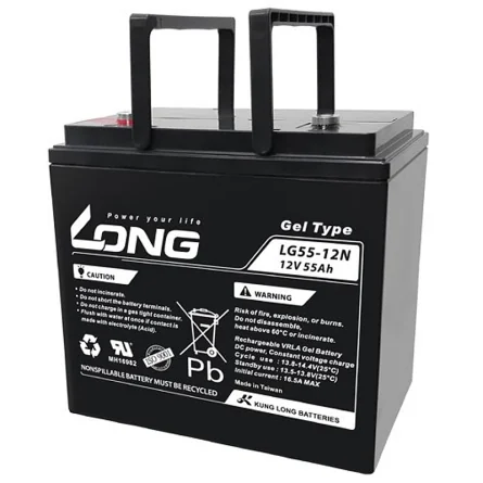 Batteria al Piombo GEL 12V 55Ah LONG LG55-12N