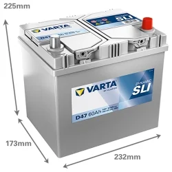 Batterie Varta D47 SLI 60Ah