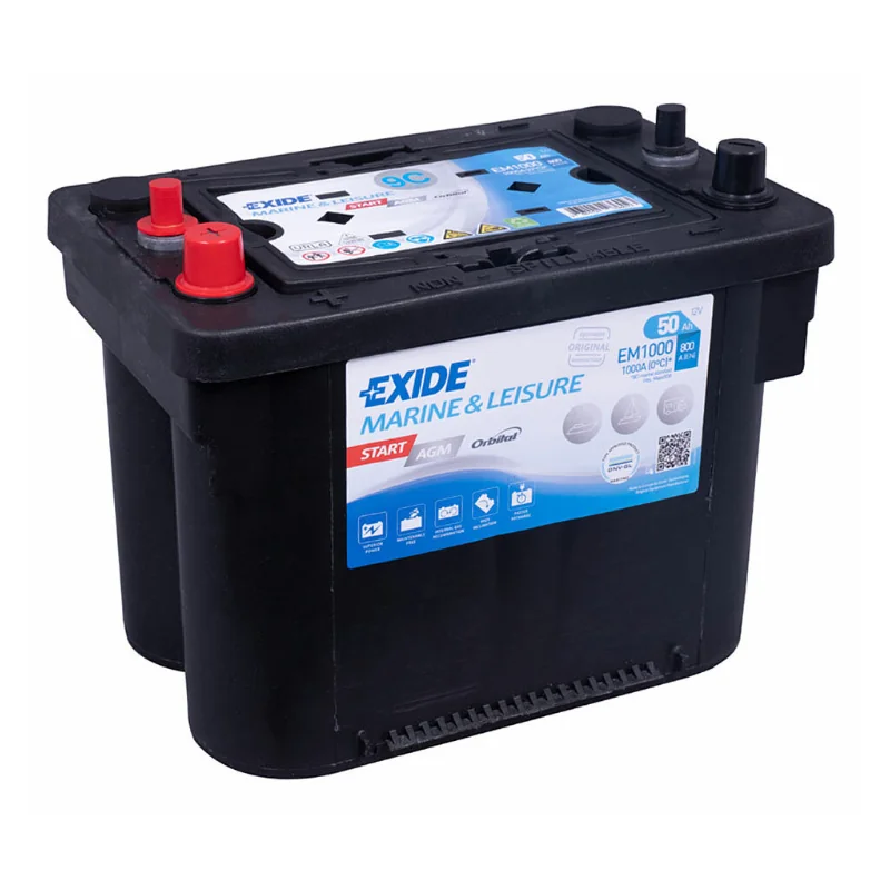 Batteria Exide EM1000 50Ah