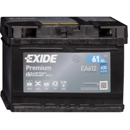Exide Premium EA612 61Ah Exide Premium EA612 61Ah