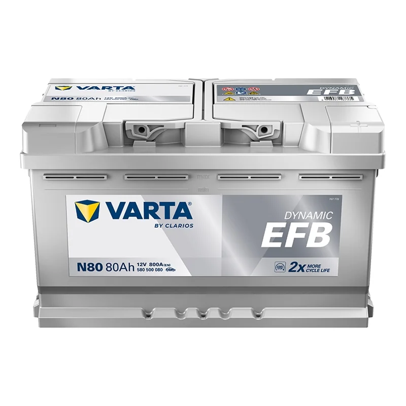 Batterie Varta N80 Start Stop EFB 80Ah