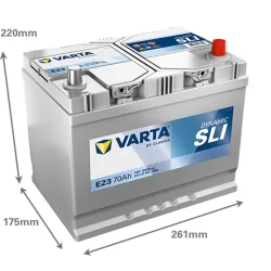 Batteria Varta E23 SLI 70Ah