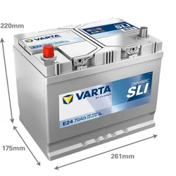Batteria Varta E24 SLI 70Ah