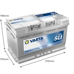 Batería Varta F16 SLI 80Ah