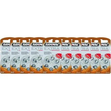 Pack 60 Pilas Rayovac 312 Pack 60 Pilas Rayovac 312