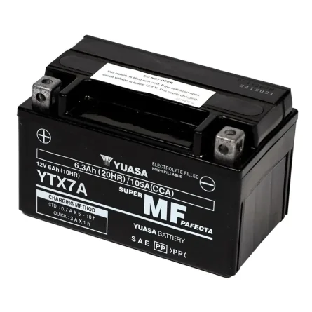 Batería Yuasa YTX7A-BS AGM 6.3Ah