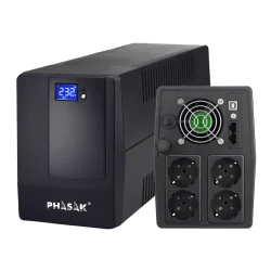 Phasak PH 9420 2000VA / 1200W USV mit AVR – Stromschutz für Computer, Server und Netzwerke