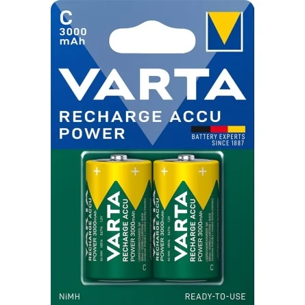 Pilas Recargables Varta C 1.2V 3000 mAh Ni-MH