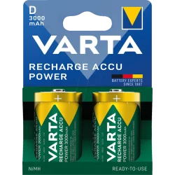 Pilas Recargables Varta D 3000mAh Ni-MH