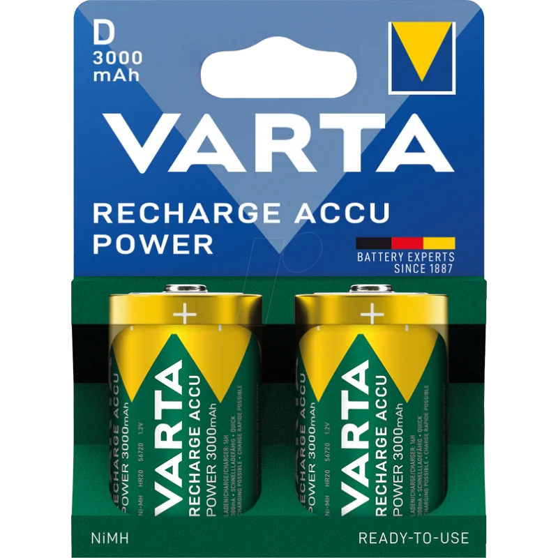 Akkus Varta D 3000 mAh