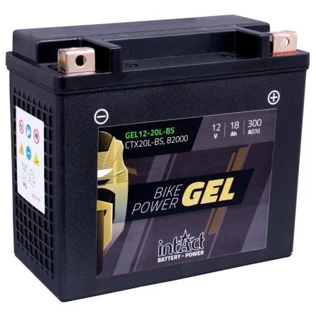 Batería IntAct GEL CTX20L-BS 18Ah 300A