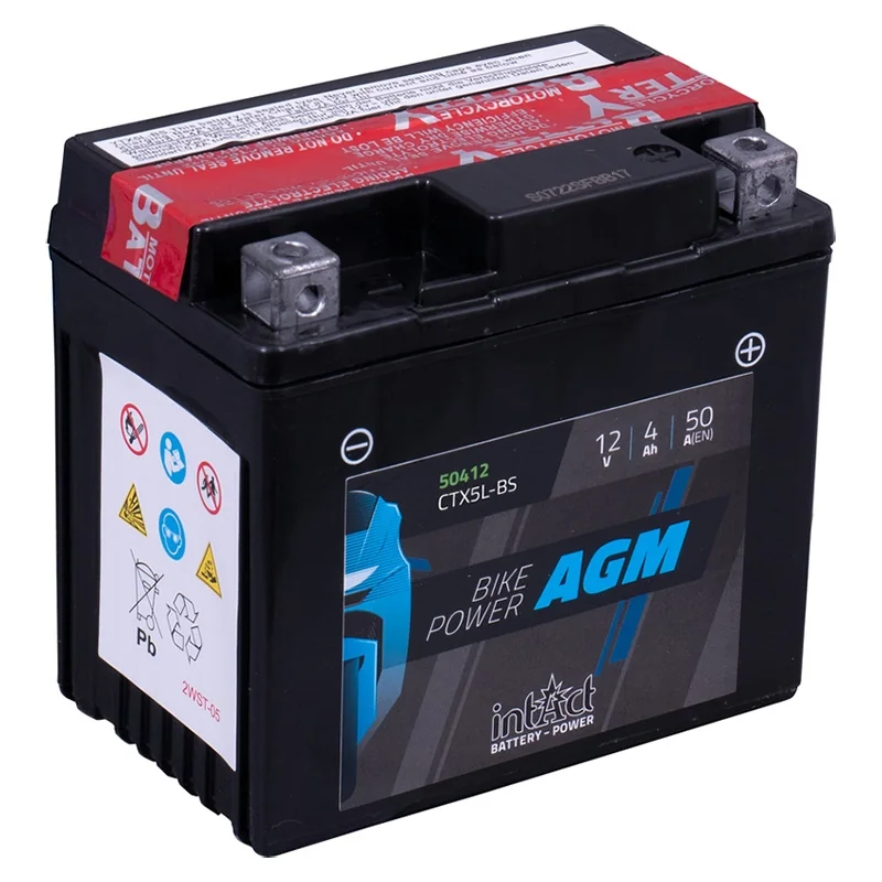 Batería IntAct AGM CTX5L-BS 4Ah 50A