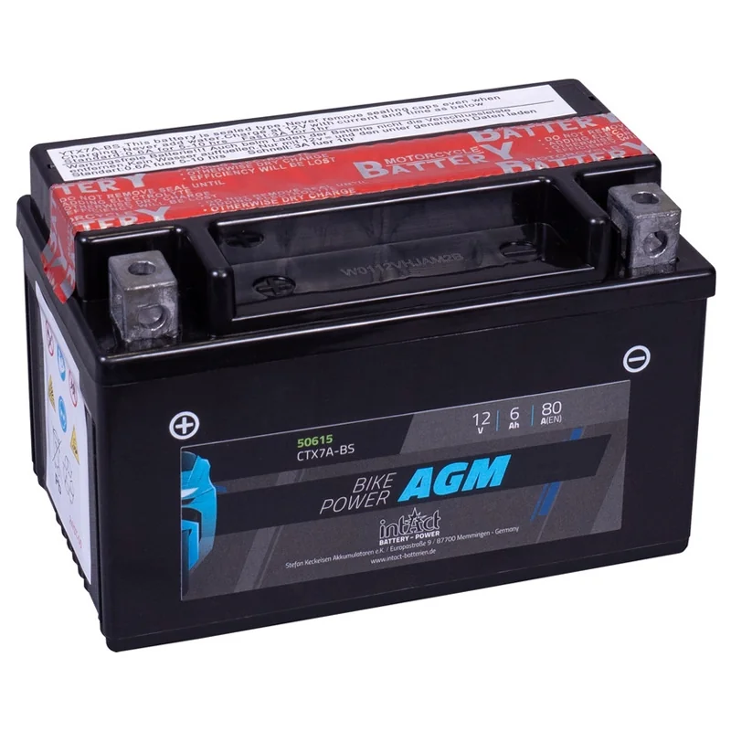 Batteria IntAct AGM CTX7A-BS 6Ah 80A
