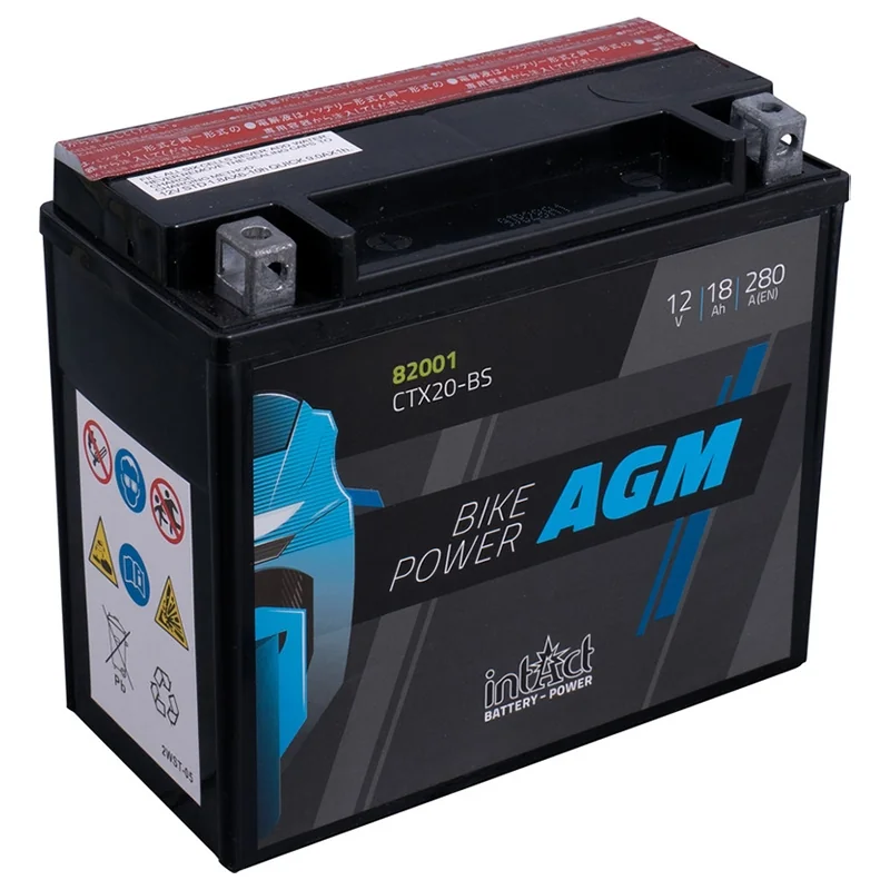 Batería IntAct AGM CTX20-BS 18Ah 280A
