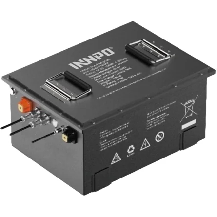 LiFePO4 Batterie 51.2V 100Ah mit Ladegerät, LCD & Bluetooth | 48V Ersatz