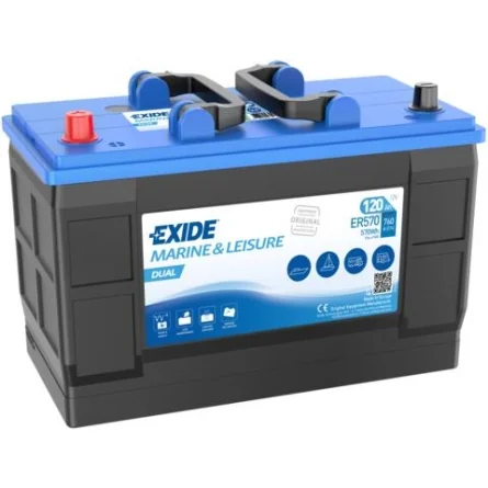 Batteria Exide ER570 12V 120Ah 760A – Uso doppio avviamento e servizi