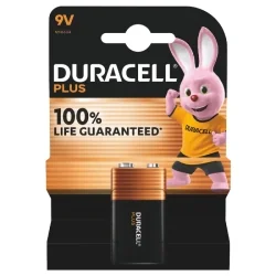 Batterie Alcaline Duracell 9V 6LR61 Plus Power (1 Unità)