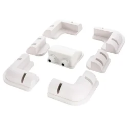 Kit ABS per pannello solare con supporti angolari e passacavi