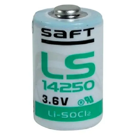 Standard Lithium Batterie 1/2 AA Saft LS 14250 3.6V Li-SOCl2 Standard Lithium Batterie 1/2 AA Saft LS 14250 3.6V Li-SOCl2