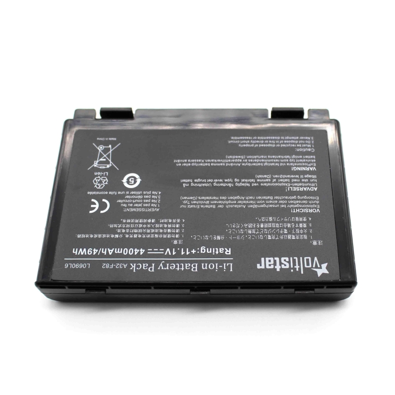 Batería para portátil ASUS K50 K51 F82 F83S K40 K40E K6C11 F52 11.1V