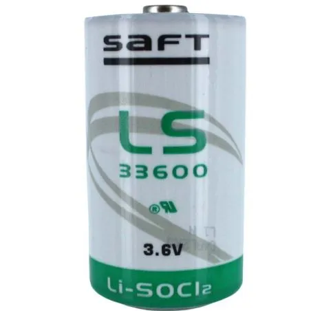 Standard Lithium Batterie D Saft LS 33600 3.6V Li-SOCl2 Standard Lithium Batterie D Saft LS 33600 3.6V Li-SOCl2
