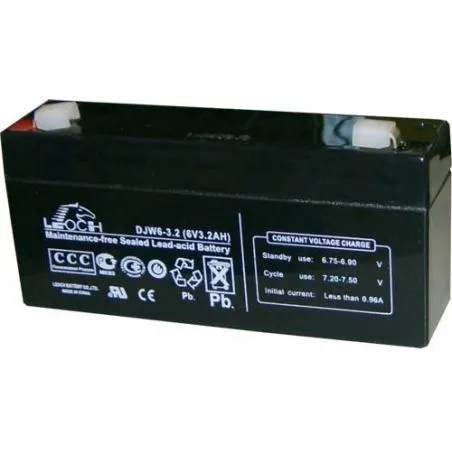 Batería plomo 6V 3.2A Batería plomo 6V 3.2A