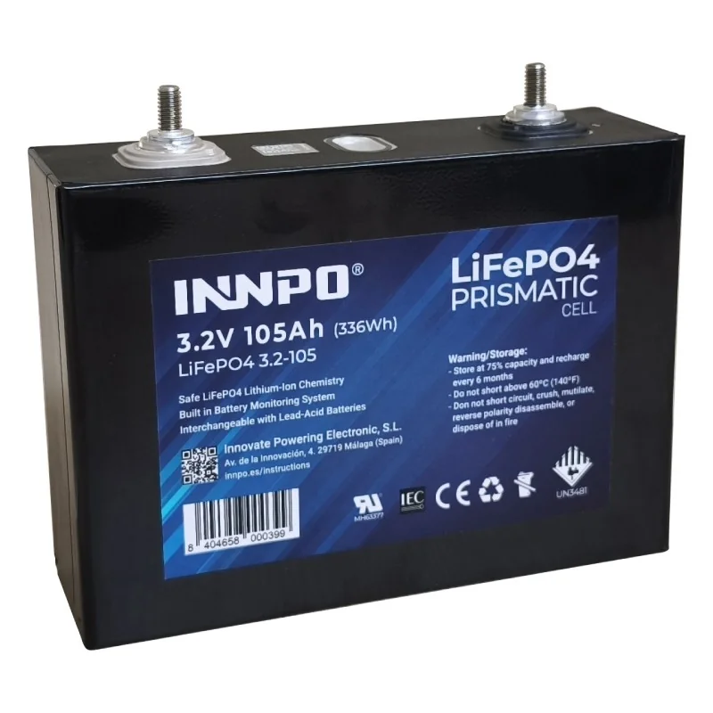 INNPO Prismatic LiFePO4-Zelle 3.2V 105Ah