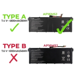 Laptop-Akku ACER ASPIRE A315-51 AP16M5J