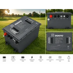 LiFePO4 Batterie 51.2V 100Ah mit Ladegerät, LCD & Bluetooth | 48V Ersatz