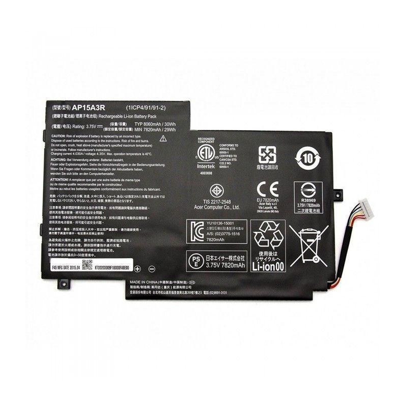 Batería para portátil ACER ASPIRE SWITCH 10E SW3-013-1566 AP15A3R