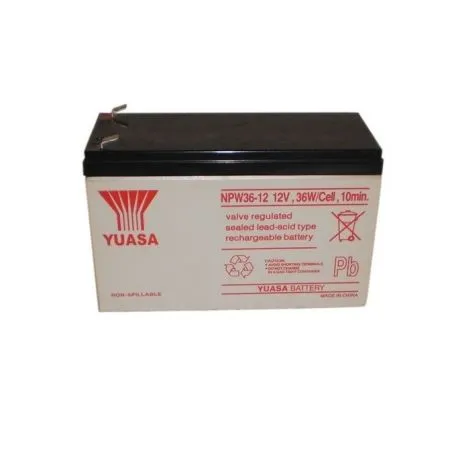 Batteria al Piombo-Acido AGM 12V 7Ah 36W YUASA NPW36-12 Batteria al Piombo-Acido AGM 12V 7Ah 36W YUASA NPW36-12