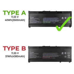 Batteria per laptop HP SR03XL SR03052XL 11,55 V