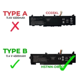 Batería para portátil HP ELITEBOOK 830 G7 835 G7 840 G7 850 G7 855 G7 CC03XL