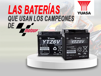 ¿Buscas rendimiento y durabilidad? Nuevas baterías Yuasa para tu moto