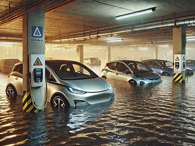 Inundaciones en parkings: riesgos para coches eléctricos y convencionales